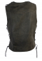 Preview: WESTER-SPEICHER Herren Lederweste Kutte Biker Weste Antik Braun S - 5XL