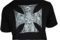 Preview: T-Shirt  Cross  Baumwolle schwarz Größe S bis 5XL