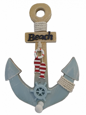 Anker Beach aus Holz, 19x4x27,5cm