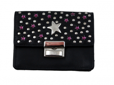 Western Speicher Geldbörse Leder Strass Swarovski-Element BA200