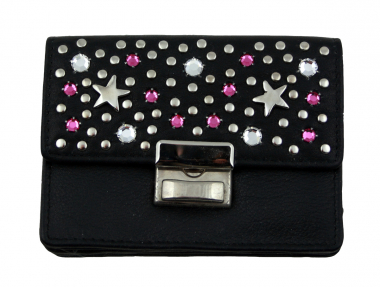 Western Speicher Geldbörse Leder Strass Swarovski-Element BA201