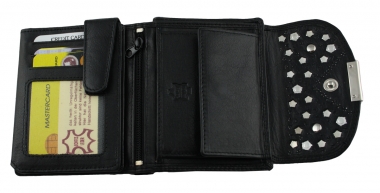 WESTERN-SPEICHER Geld Börse Portemonnaie Leder Strass  Swarovski Elements Bea 66