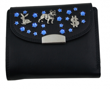 WESTERN-SPEICHER Geld Börse Portemonnaie Leder Strass  Swarovski Elements Bea 72