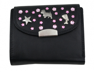WESTERN-SPEICHER Geld Börse Portemonnaie Leder Strass  Swarovski Elements Bea 59