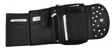 WESTERN-SPEICHER Geldbörse Portemonnaie Leder Strass  Swarovski Elements Klara 61