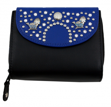 WESTERN-SPEICHER Geldbörse Portemonnaie Leder Strass  Swarovski Elements Klara 16B