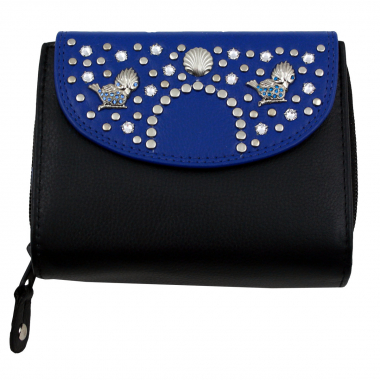 WESTERN-SPEICHER Geldbörse Portemonnaie Leder Strass  Swarovski Elements Klara 16B