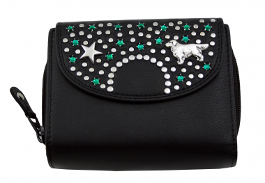 WESTERN-SPEICHER Geldbörse Portemonnaie Leder Strass  Swarovski Elements Klara 36