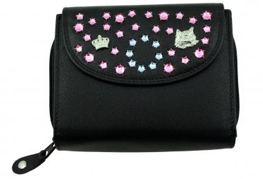 WESTERN-SPEICHER Geldbörse Portemonnaie Leder Strass  Swarovski Elements Klara 67