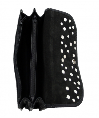 Preview: WESTERN-SPEICHER Große Geld Börse Portemonnaie Leder Strass Swarovski Elements Hanna 156