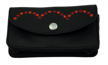 WESTERN-SPEICHER Geldbörse Leder Strass Swarovski-Elements BN140