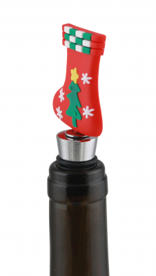 Preview: Flaschenverschluss Flaschenstopfen Bottle Stopper Weihnachten Wein Sekt BST15