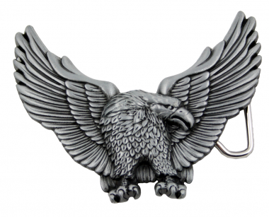 Gürtelschnalle Adler aus Zinn – Buckle für Gürtel bis 4 cm GS15