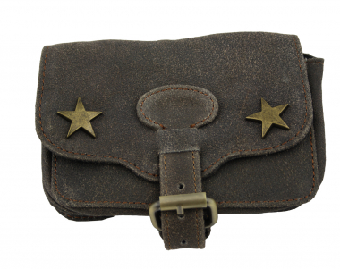 Western-Speicher Gürteltasche Hüfttasche WS05 Braun Leder Antik