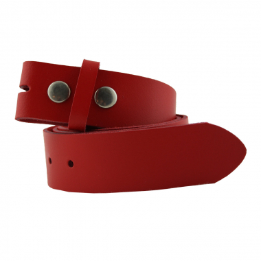 Ledergürtel Wechselgürtel Basic Rot