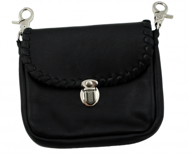 Festival Tasche Gürteltasche Hüfttasche Geldbörse Leder mit Karabiner K7