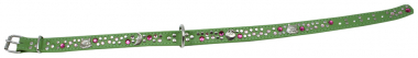 Hundehalsband Leder Strass Swarovski-Elements L/H020