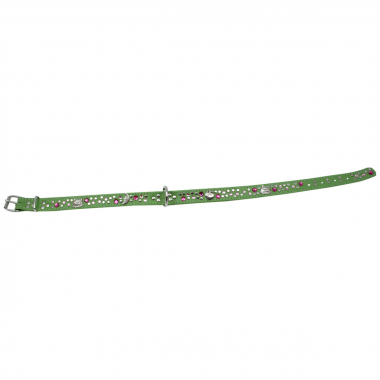 Preview: Hundehalsband Leder Strass Swarovski-Elements L/H020