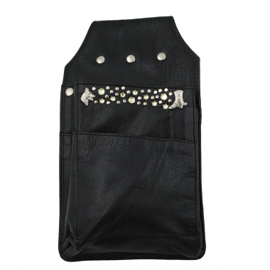 Western Speicher Leder Holster für Kellnerbörse mit Strass Swarovski Elements HK130