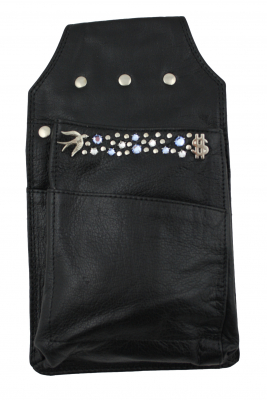 Western Speicher Leder Holster für Kellnerbörse mit Strass Swarovski Elements HK134