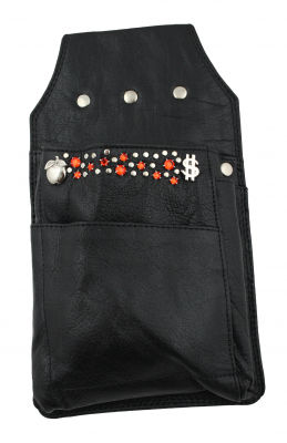 Western Speicher Leder Holster für Kellnerbörse mit Strass Swarovski Elements HK137