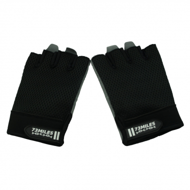 Preview: 73MILES Leder Fahrradhandschuhe Fitness Sport Handschuhe Fingerlos Atmungsaktiv G03