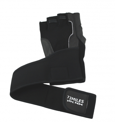 Preview: 73MILES Leder Kraftsporthandschuhe Fitness Sport Bodybuilding Handschuhe Fingerlos S-XXL  G14