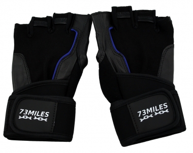 73MILES Leder Kraftsporthandschuhe Fitness Sport Bodybuilding Handschuhe Fingerlos S-XXL  G15