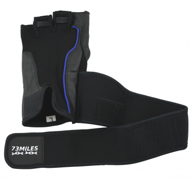 Preview: 73MILES Leder Kraftsporthandschuhe Fitness Sport Bodybuilding Handschuhe Fingerlos S-XXL  G15