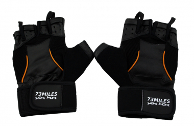 73MILES Leder Kraftsporthandschuhe Fitness Sport Bodybuilding Handschuhe Fingerlos S-XXL  G16