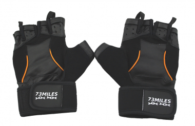 73MILES Leder Kraftsporthandschuhe Fitness Sport Bodybuilding Handschuhe Fingerlos S-XXL  G16