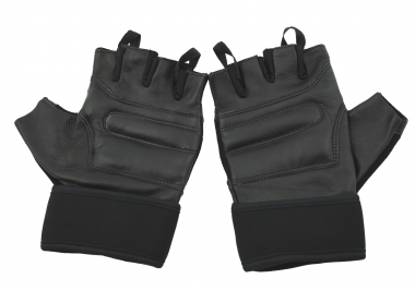 Preview: 73MILES Leder Kraftsporthandschuhe Fitness Sport Bodybuilding Handschuhe Fingerlos S-XXL  G16