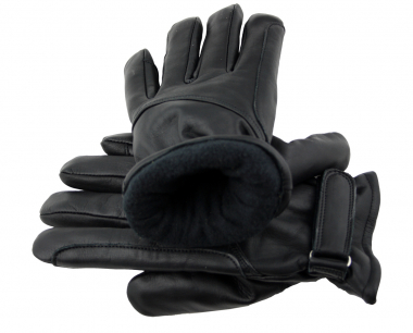 WESTERN SPEICHER Leder- Western- Biker- Reithandschuhe gefüttert Schwarz