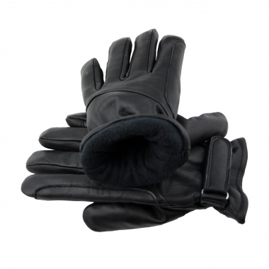 WESTERN SPEICHER Leder- Western- Biker- Reithandschuhe gefüttert Schwarz