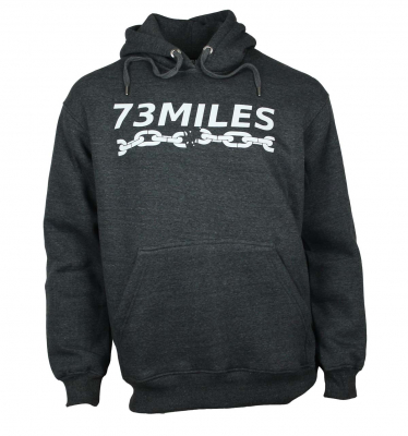 73MILES Print Hoodie Kapuzenpullover grau Größen S bis 4XL