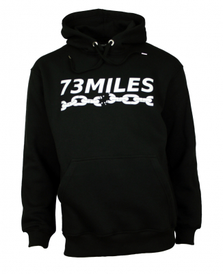 73MILES Print Hoodie Kapuzenpullover schwarz Größen S bis 4XL