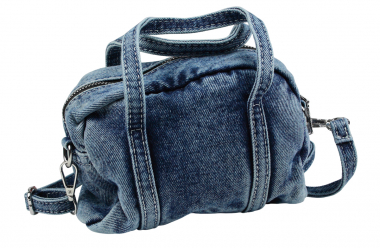 Preview: Kleine Damen Jeans Handtasche Denim Schultertasche Crossbody Tasche blauJT11
