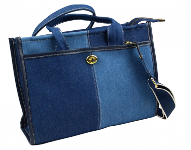 Denim Damen Jeans Tasche Schultertasche Crossbody Umhängetasche blau JT12