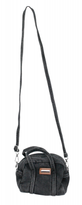 Kleine Damen Jeans Handtasche Denim Schultertasche Crossbody Tasche schwarz JT10