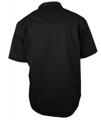 WESTERN-SPEICHER Jeanshemd Kurzarm Baumwolle schwarz  Größe S - 4XL