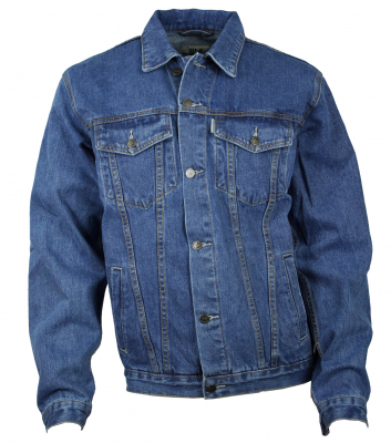 WESTERN-SPEICHER Jeansjacke Denim Herren Jacke Baumwolle blau S bis 4XL