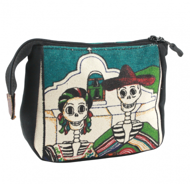 Mehrzwecktasche Kosmetik Tasche mit Reißverschluss - aus Mexico - KT 14