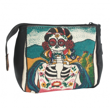 Mehrzwecktasche Kosmetik Tasche mit Reißverschluss - aus Mexico - KT 16