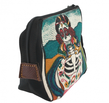 Preview: Mehrzwecktasche Kosmetik Tasche mit Reißverschluss - aus Mexico - KT 16