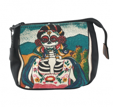 Preview: Mehrzwecktasche Kosmetik Tasche mit Reißverschluss - aus Mexico - KT 16