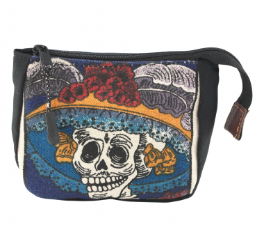 Preview: Mehrzwecktasche Kosmetik Tasche mit Reißverschluss - aus Mexico - KT 17