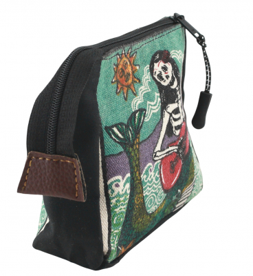 Preview: Mehrzwecktasche Kosmetik Tasche mit Reißverschluss - aus Mexico - KT 18