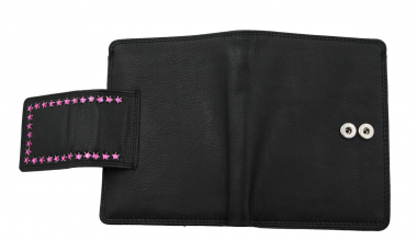 WESTERN-SPEICHER Geldbörse Portemonnaie Leder Strass  Swarovski Elements Laura 103