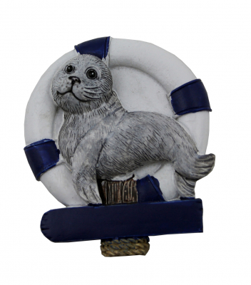 Maritim Magnet Deko Kühlschrankmagnet Robbe