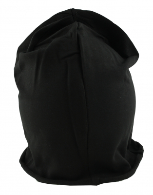 Mütze Beanie Damen Glitzer mit Strass Applikationen Anker Schwarz B08 onesize